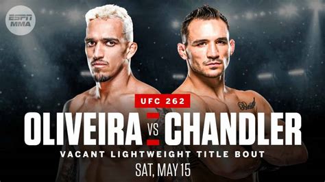 chandler vs oliveira fight.